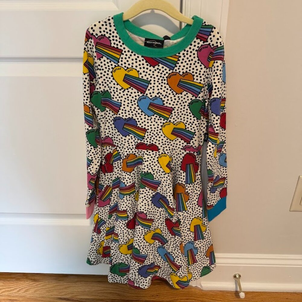 RockYourKid Multi-color Print Dress (Size 8)